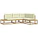 Set di divani da esterno Bianco 277,5 x 198,5 x 73 cm - Foto miniatura 1