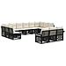 Set Divano da Giardino 13 pcs Nero polyrattan - Foto miniatura 1