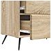 Armadio da Notte con cassetto Rovere Sonoma 62 x 34,5 x 47,5 cm - Foto miniatura 8