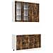 Unità Cucina PORTO 4 pcs Rovere Fumo Legno ingegnerizzato - Foto miniatura 1