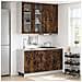 Unità Cucina PORTO 4 pcs Rovere Fumo Legno ingegnerizzato - Foto miniatura 2