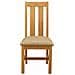 Sedia da pranzo 2 pcs Legno di Quercia Massello Beige - Foto miniatura 3