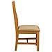 Sedia da pranzo 2 pcs Legno di Quercia Massello Beige - Foto miniatura 4