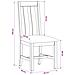 Sedia da pranzo 2 pcs Legno di Quercia Massello Beige - Foto miniatura 8