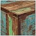 Tavolo Consolle 110x30x75cm Legno Massello di Recupero e Ferro - Foto miniatura 5