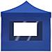 Gazebo Professionale Pieghevole Pareti Alluminio 4,5x3m Blu - Foto miniatura 7