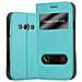 Custodia Compatibile Con Samsung Galaxy Xcover 3 In Turchese Menta - Coperchio Protettivo Con Chiusura Magnetica, Funzione Stand E 2 Finestre Di Visualizzazione - Foto miniatura 1