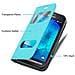 Custodia Compatibile Con Samsung Galaxy Xcover 3 In Turchese Menta - Coperchio Protettivo Con Chiusura Magnetica, Funzione Stand E 2 Finestre Di Visualizzazione - Foto miniatura 2