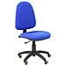 04cp - Sedia Ergonomica Da Ufficio, Con Meccanismo Di Contatto Permanente, Regolabile In Altezza E Ruote Per Parquet Blu - Foto miniatura 1