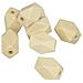 8 Perline Di Legno Poligonale 15 X 11 Mm - Foto miniatura 1