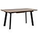 Tavolo Da Pranzo Allungabile In Legno Scuro / Nero 160/200 X 90 Cm Salvador - Foto miniatura 5