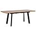 Tavolo Da Pranzo Allungabile In Legno Scuro / Nero 160/200 X 90 Cm Salvador - Foto miniatura 12