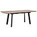 Tavolo Da Pranzo Allungabile In Legno Scuro / Nero 160/200 X 90 Cm Salvador - Foto miniatura 9