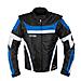 Giacca Moto Manica Staccabile Tessuto Protezioni Ce Sfoderabile Gilet Blu 2xl - Foto miniatura 3