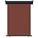 Tenda Laterale per Terrazzo 120x250 cm Marrone - Foto miniatura 3