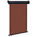 Tenda Laterale per Terrazzo 120x250 cm Marrone - Foto miniatura 1