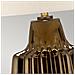Lampada Da Tavolo Grande 1 Luce, Ceramica Bronzo, Paralume Perla, Attacco E27 - Foto miniatura 3