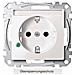 Schuko-steckdose 16a Meg2305-0319 Thermoplast Polar-ws Bersp. schutz Meg23 Meg2305-0319 (meg2305-0319)  - Foto miniatura 1