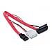 SATA Cable Micro 0.3m, Rosso - Foto miniatura 1