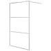 Parete Doccia Walk In Argento 115x195 Cm Vetro Trasparente Esg - Foto miniatura 2