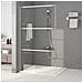 Parete Doccia Walk In Argento 115x195 Cm Vetro Trasparente Esg - Foto miniatura 1