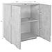 Credenza Raoul, Madia Da Cucina A 2 Ante, Buffet Da Soggiorno, 100% Made In Italy, Cm 81x44h86, Ardesia - Foto miniatura 3