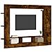 Mobile Porta Tv Rovere Fumo 152x22x113 Cm In Legno Multistrato - Foto miniatura 3