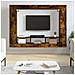 Mobile Porta Tv Rovere Fumo 152x22x113 Cm In Legno Multistrato - Foto miniatura 1