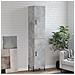 Credenza Grigio Cemento 34,5x34x180 Cm In Legno Multistrato - Foto miniatura 1