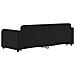 Divano Letto Estraibile Con Cassetti Nero 80x200 Cm In Velluto - Foto miniatura 4