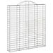 Cesto Gabbione Ad Arco 200x30x220/240 Cm Ferro Zincato - Foto miniatura 1