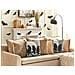 Cuscino Decorativo Oradea Velluto 45 X 45 Cm Animalier Grigio - Foto miniatura 1