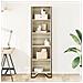 Libreria Rovere Sonoma 50x31x169 Cm In Legno Multistrato - Foto miniatura 3