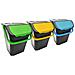 Set 3 Pattumiere Raccolta Differenziata Bidone Pattumiera Spazzatura 35 Litri - Foto miniatura 1
