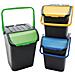 Set 3 Pattumiere Raccolta Differenziata Bidone Pattumiera Spazzatura 35 Litri - Foto miniatura 3