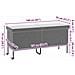 Contenitore da Giardino con Ruote Nero 160x55x75 cm Polyrattan - Foto miniatura 3