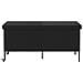 Contenitore da Giardino con Ruote Nero 160x55x75 cm Polyrattan - Foto miniatura 4