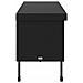 Contenitore da Giardino con Ruote Nero 160x55x75 cm Polyrattan - Foto miniatura 8