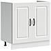 Mobile Base Lavello Kalmar Bianco 80x46x81,5 Cm In Truciolato - Foto miniatura 2