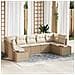 Set Divano Giardino 7 Pezzi con Cuscini Beige Polyrattan Acacia - Foto miniatura 2