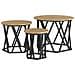 Tavolini Nesting 3 pz in Legno Ingegnerizzato Rovere Artigianale - Foto miniatura 1