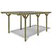 Tettoia Posto Auto Coperto In Legno 3.04x5.12 M - 15.57 M2 - Copertura Pvc - Foto miniatura 1