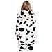 Pigiama Da Donna Tuta Kigurumi Onesie Mucca Bianco Nero 145-155 Cm S - Foto miniatura 4
