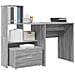 Scrivania Grigio sonoma 131.5 x 50 x 106.5 cm Legno multistrato - Foto miniatura 3