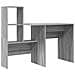 Scrivania Grigio sonoma 131.5 x 50 x 106.5 cm Legno multistrato - Foto miniatura 4
