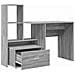 Scrivania Grigio sonoma 131.5 x 50 x 106.5 cm Legno multistrato - Foto miniatura 6