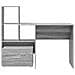Scrivania Grigio sonoma 131.5 x 50 x 106.5 cm Legno multistrato - Foto miniatura 7