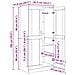 Guardaroba Legno vecchio 82.5 x 51.5 x 180 cm Legno multistrato - Foto miniatura 6