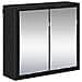 Mobiletto per specchio da bagno Rovere nero 65 x 20 x 60 cm - Foto miniatura 1