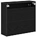 Mobiletto per specchio da bagno Rovere nero 65 x 20 x 60 cm - Foto miniatura 8